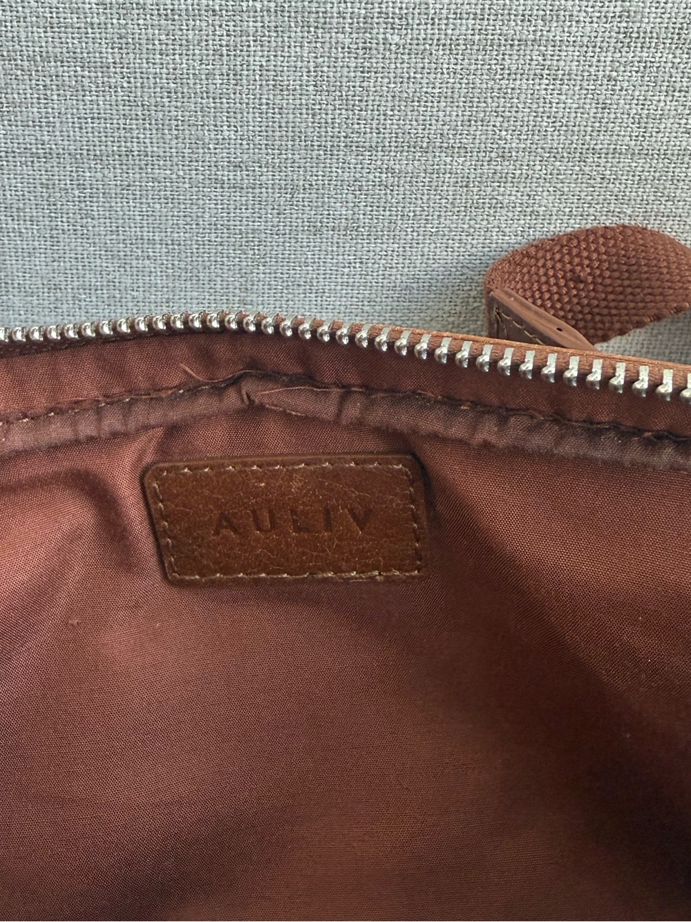 Auliv Brown Genuine Leather Fanny Pack, Hip Pack - Picture 16 of 16